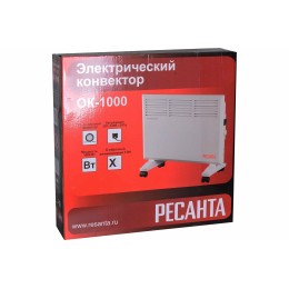 Конвектор РЕСАНТА ОК-1000 [67/4/1] 220-230В, 50Гц, крепление на стенку + на ножках , 500/1000 Вт 